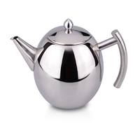 Infuseur traditionnel en acier inoxydable, bouilloire à thé, potobelo, perles argentées, argent