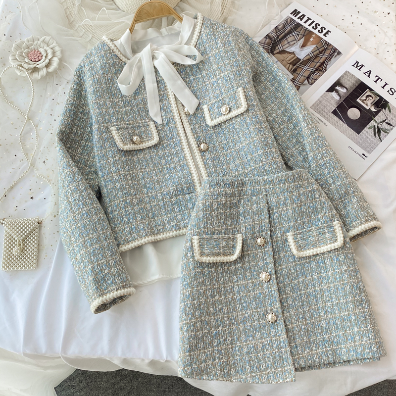 Shop Our LE4354 Coarse Woolen Tweed Set for Women
