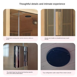 ห้องซาวน่าแบบเดี่ยวพร้อมแผงควบคุมคอมพิวเตอร์นึ่งแห้งไฟฟ้าแบบทันสมัย - Product Image 6