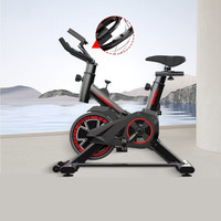 Vélo de spinning d'intérieur en acier pour usage domestique avec écran LCD et moniteur multifonction - Conception durable