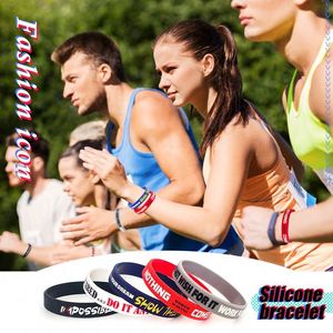 Pulseras de Silicona al por Mayor en Stock, Pulseras de Silicona Personalizadas con Frases Inspiradoras: Correa de Silicona, Brazalete de Goma - Product Image 6