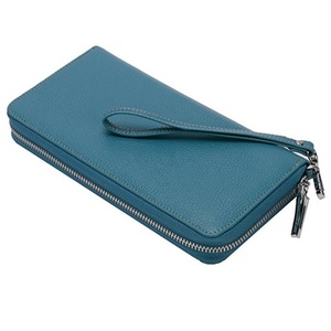 Custom Women's RFID Blocking Leather Zip Around Wallet Large Phone Holder Clutch Travel Purse <b>Wristlet</b> - Product Image 6