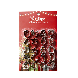 Bộ 20 cái giáng sinh <span class=keywords><strong>Cookie</strong></span> khuôn mini <span class=keywords><strong>Cookie</strong></span> cắt <span class=keywords><strong>cookie</strong></span> Rau Khuôn nướng công cụ trong kho - Product Image 1