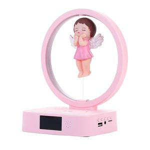 Lonvel-Altavoz de Audio PARA EL Hogar, Reloj <span class=keywords><strong>Despertador</strong></span> con Luz Rgb, Suspendido, Soporte para Teléfono de Escritorio, Cargador Inalámbrico, para Niña Bebé, para el Hogar, a la Moda, a la Moda - Product Image 1