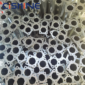 Pali per Illuminazione Stradale in Acciaio Zincato da 6m 7m 8m 9m 10m, Pali Ottagonali Conici Curvi per Fibra Ottica Elettrica, Prezzo - Product Image 4