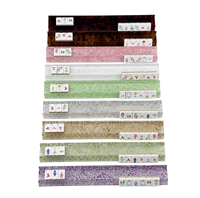 Règle de Mahjong en Acrylique Motif Écaille de Tortue Haute Transparence Conception Magnétique Deux-en-Un pour Ornements de Bureau et Rangement