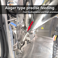 Machine d'emballage verticale entièrement automatique à trois soudures latérales pour sachets de poudre de thé, haute vitesse, écologique et de qualité alimentaire