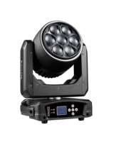Lyre à faisceau mobile LED 7X40W Bee Eye RGBW 4-en-1 avec zoom pour DJ, bar, discothèque, mariage, fête, parc à thème