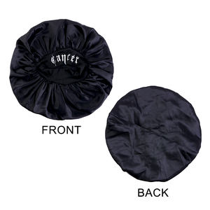 Berretto da notte Unisex stampato con 12 insegne stile personalizzato all'ingrosso cuffia per capelli in raso di grandi dimensioni - Product Image 3