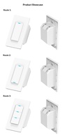 Interrupteur mural intelligent bidirectionnel Wi-Fi/Zigbee/standard US, sans fil, compatible Alexa et Google Home pour mobile