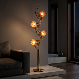 Lámpara de Pie con Diseño de Loto, Luz Ambiental LED para un Interior Estético del Hogar, Artículo de Venta Popular - Product Image 2