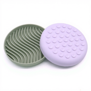 OEM ODM Custom Eco-Friendly Non-Automatic Anti-Gulping Anti-Choking 100% Silicone Rounded Outdoor Use Pet Cat Dog <b>Feeder</b> Bowl - Product Image 1
