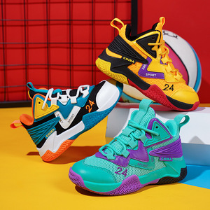 Zapatillas de baloncesto para niños, zapatillas deportivas transpirables de malla para verano 2024, talla juvenil 31-36 - Product Image 3