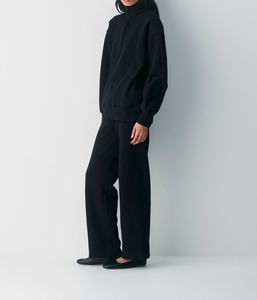 Nuova Tuta Sportiva <span class=keywords><strong>Nera</strong></span> alla Moda OEM per <span class=keywords><strong>Donna</strong></span> in Cotone, Felpe <span class=keywords><strong>con</strong></span> Cappuccio Unisex <span class=keywords><strong>con</strong></span> Mezza Zip - Product Image 2