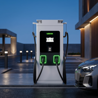 Superchargeur DC double pistolet CCS2 320 kW à retour sur investissement élevé avec compatibilité logicielle de gestion des revenus pour les investisseurs en infrastructures