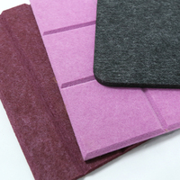 Panneau acoustique mural et de plafond en fibre de polyester PET moderne de haute qualité, coloré, non toxique, ignifuge, absorption acoustique ISO