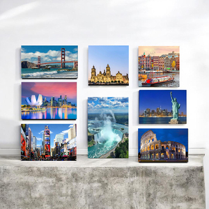 Aimant de réfrigérateur rectangulaire en métal Art Déco <span class=keywords><strong>vintage</strong></span> sur mesure, souvenirs photographiques, style attraction touristique, magnétique - Product Image 6