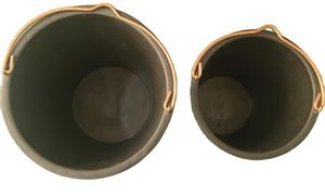 دلو مطاطي من النيوبرين مضاد للشرر ومقاوم للانفجار بمقبض نحاسي، رمز IMPA 590611 - Product Image 3