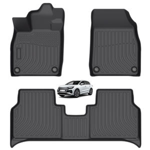 Accesorios de coche Tpe All Weather 3D Car Mats para Audi Q4 <span class=keywords><strong>e</strong></span>-<span class=keywords><strong>tron</strong></span> 2022-2023 Car Floor Mats Custom Winter Carpet - Product Image 1