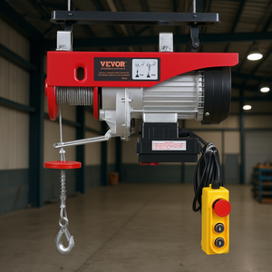 Vevor Electric Hoist 1320 Lbs 328 Ft Wireless <b>Control</b> Warehouse Lift Crane Winch 1.5 Kw 110 V IP54 Red - Product Image 2