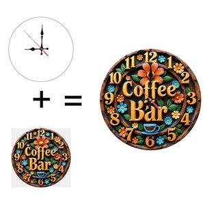 Round Wooden Wall <b>Clock</b> 25x25Cm Classic Nordic Silent Non Ticking Home Hotel Room Decor <b>Clock</b> - Product Image 5