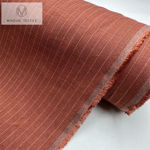 Mindun Prix <span class=keywords><strong>Pas</strong></span> <span class=keywords><strong>Cher</strong></span> Au Mètre Stock <span class=keywords><strong>Lot</strong></span> Lin Viscose Coton Mélange Jacquard Tissu Pour Robe - Product Image 2