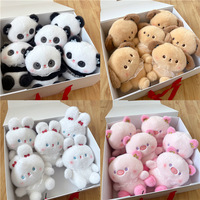 Fabrieksgroothandel Zachte PP Katoenen Vulling 8 inch Fruit Klauwautomaat Gevulde Poppen Kinder Cartoon Dieren Pluche Speelgoed