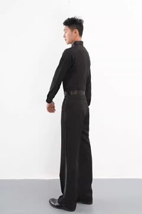 Pantalones elásticos de baile de salón Latino Traje de baile de jazz profesional Ropa de baile de <span class=keywords><strong>salsa</strong></span> moderna - Product Image 6