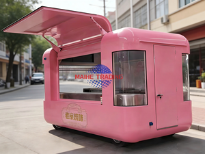 Remorque de bar mobile, chariot alimentaire pour restaurant, chariot alimentaire pour la vente au détail - Product Image 4