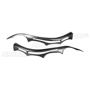 2 Piezas de Cubiertas Decorativas para Faros Delanteros de Fibra de Carbono para BMW E60 Serie 5 2004 2005 2006 2007 2008 2009 2010 - Product Image 2