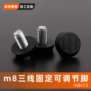 Patas de Mueble de Acero Ajustables de Tres Líneas Fijas M8, Resistentes, Estilo Industrial Moderno - Product Image 4