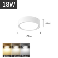Lampe de downlight LED ultra mince usage domestique plafonnier circulaire luminaires montés en surface