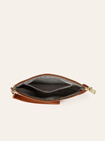 Tas Selempang Wanita Bahan Gabus Motif Vintage dengan Ritsleting, Cocok untuk Penggunaan Sehari-hari