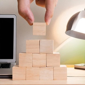 Cubic thông gỗ khắc khối xây dựng thân thiện với môi DIY handmade Biểu tượng tùy chỉnh mô hình làm chất liệu rắn gỗ nhỏ khối cho - Product Image 1