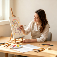 Peintures murales DIY, Peinture par numéros, Petites images à peindre par numéros, Peinture à l'huile sur toile pour enfants, Cadeau pour enfants, Peinture DIY