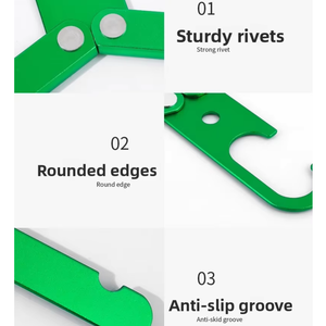 Séchoir à linge pliable en aluminium ultra-léger personnalisé, écologique, robuste, antidérapant <span class=keywords><strong>pour</strong></span> balcon extérieur - Product Image 4