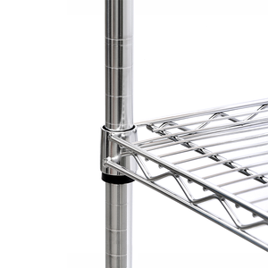 다층 스토리지 랙 무료 조합 크롬 도금 와이어 메쉬 선반 발코니 보관 금속 구조 - Product Image 2