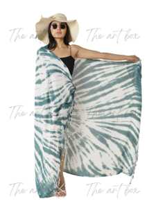 Hot Sale <strong>Custom</strong> Tie Dye Bali Beachwear 100% <strong>Rayon</strong> Cotton Linen Adult <strong>Sarong</strong> Pareo Summer Season Covering for Adults - Product Image 4