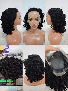 วิกผม Letsfly Spring Curly แบบลอน ความหนาแน่น 220% ขนาด 16 นิ้ว วิกผมแบบเต็มศีรษะ 13x4 Lace Frontal ผมแท้บริสุทธิ์ 10A วิกผมมนุษย์ 100% ขายส่ง - Product Image 4