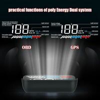HUD Mobil dengan OBD2 dan GPS Dual Mode - M7 Digital Head-Up Display untuk Speedometer & Diagnostik