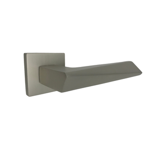 Manijas de Puerta Interiores de Hotel Modernas y Elegantes de Aleación de Aluminio Plateado con Garantía de 5 Años - Product Image 2