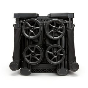 Poussette de voyage ultra compacte et légère pour bébés et tout-petits, noire - Product Image 2