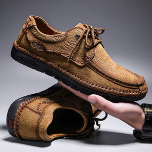 <span class=keywords><strong>Chaussures</strong></span> en cuir pour hommes, tendance, respirantes, anti-eau, légères, <span class=keywords><strong>chaussures</strong></span> <span class=keywords><strong>à</strong></span> bout pointu, antidérapantes, <span class=keywords><strong>à</strong></span> lacets, <span class=keywords><strong>chaussures</strong></span> <span class=keywords><strong>de</strong></span> travail décontractées - Product Image 1