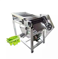 Machine automatique à peler les edamames, décortiqueuse de pois verts, décortiqueuse de soja commerciale, équipement électrique pour enlever la peau des haricots