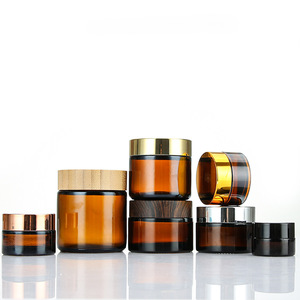 Flacon crème <span class=keywords><strong>en</strong></span> <span class=keywords><strong>verre</strong></span> brun 50g 30g, pot crème contour <span class=keywords><strong>des</strong></span> yeux, pot masque brun, flacons cosmétiques personnalisés pour sous-conditionnement, peinture <span class=keywords><strong>en</strong></span> spray - Product Image 4