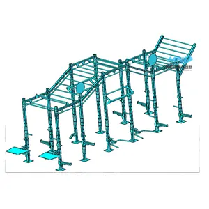 Ginásio de Fitness Poderoso Clube Quente Fabricante Profissional Escalada Escada Parede Bares Equipamentos de Fitness Para Playground Ao Ar Livre