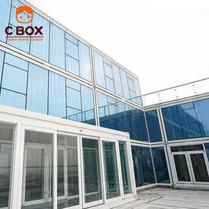 Cbox, montage facile, modulaire, mur-rideau en verre préfabriqué de 20 pieds, bâtiment de bureaux, école mobile, bar, café, maison préfabriquée en conteneur - Product Image 3