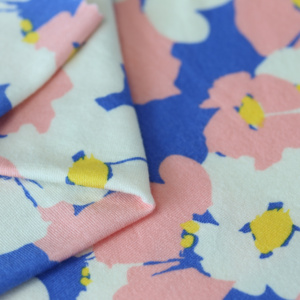 Rayon co giãn in vải cho mùa xuân mùa hè Ánh sáng trọng lượng thoáng khí Rayon quay đơn Jersey đan cho quần áo vải - Product Image 5