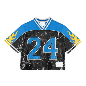 Chất Lượng Cao Thiết Kế Mới Lưới Thăng Hoa In Phong Cách Retro Bóng Chày Cổ Điển Net Bóng Đá Loose Mens T-Shirt Bóng Đá Áo - Product Image 1