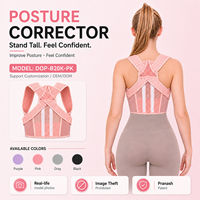 Correcteur de posture pour femmes, double brevet Q-BOND, coussin d'épaule sans couture de 2,5 mm, maille alvéolée pour la maison, le bureau et le quotidien